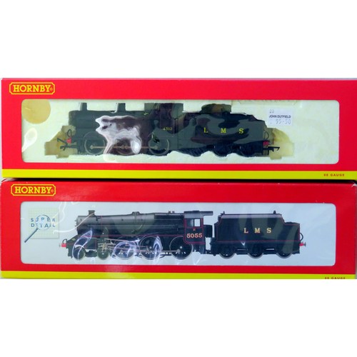 172 - HORNBY (China) 00 gauge LMS Locos comprising: R3030 Class 4F 0-6-0 Loco and Tender No. 4312 LMS blac... 