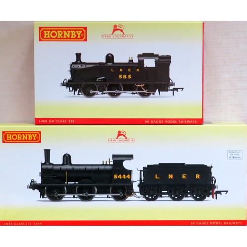 251 - HORNBY (China) 00 gauge LNER Locos comprising: R3414 Class J15 0-6-0 Loco and Tender No. 5444 LNER b... 