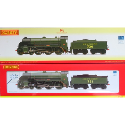 256 - HORNBY (China) 00 gauge Southern Region Locos comprising: R2580 Class N15 4-6-0 “Excalibur” Loco and... 