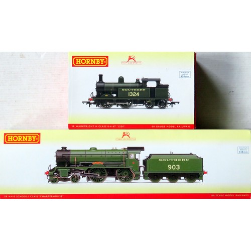 282 - HORNBY (China) 00 gauge Southern Locos comprising: R2742 Schools Class 4-4-0 “Charterhouse” Loco and... 