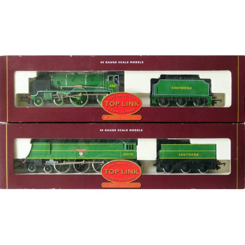 286 - HORNBY 00 gauge Top Link Locos comprising: R2018 Schools Class 4-4-0 “Radley” Loco and Tender No. 93... 