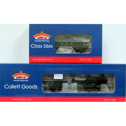 319 - BACHMANN 00 gauge GWR Locos comprising: 32-310 Collett Goods 0-6-0 Loco and Tender No. 3217 GWR gree... 