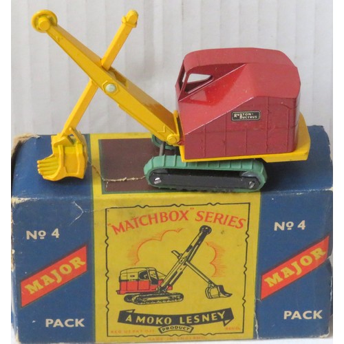 80 - MATCHBOX SERIES Moko Lesney No. 4 Major Pack “Ruston Bucyrus RB 22 Excavator”. Excellent in Poor to ... 