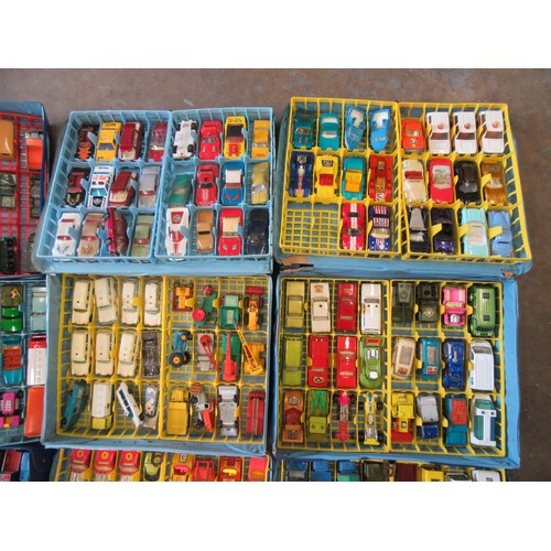 381 - MATCHBOX SUPERFAST / CONVOY, large quantity of unboxed models contained within 7 Matchbox Carry Case... 