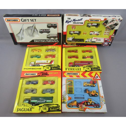 384 - MATCHBOX SUPERFAST Giftsets to include Nigel Mansell Indy Car set, MC-17 British Airways, CS71 Const... 