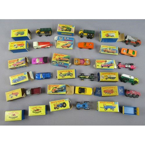 385 - MATCHBOX SUPERFAST / 1-75 SERIES group in original boxes. Poor to Excellent in Poor to Fair Boxes (m... 