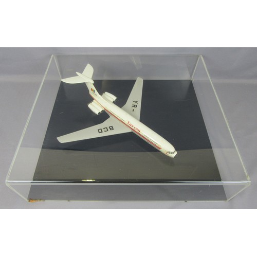 387 - MODEL AIRCRAFT 1/100 scale VC10 ‘Tarom Airlines’ – believed to be a mock-up model as Tarom Airlines ... 