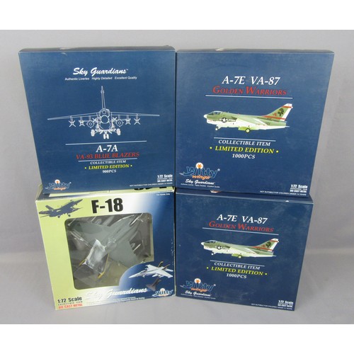 391 - WITTY WINGS 1/72 scale Military aircraft to include 2x A-7E VA-87 Golden Warrior, A-7A VA-93 Blue Bl... 