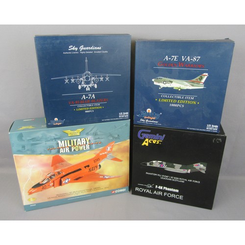 392 - 1/72 scale Military aircraft to include Witty Wings A-7E VA-87 Golden Warrior, Witty Wings A-7A VA-9... 