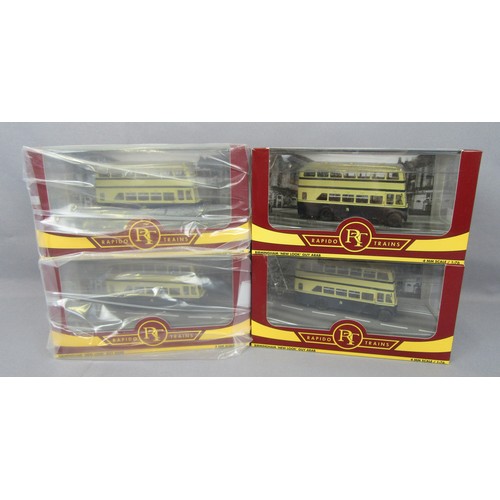 400 - RAPIDO (RT) TRAINS 1/76 ‘Birmingham’ New Look Guy Arab, 4 different, some with lights fitted. Mint i... 