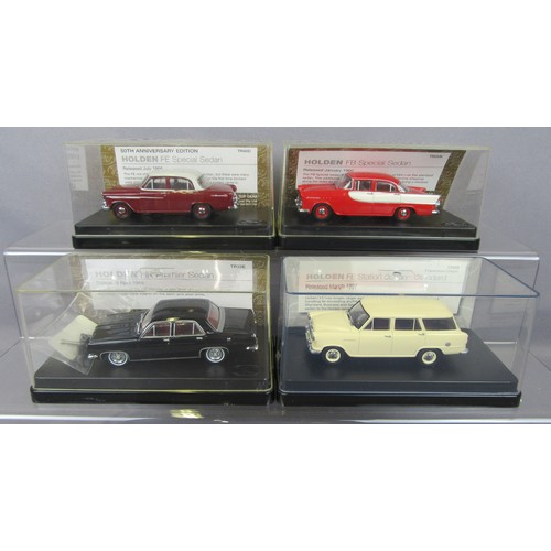 403 - TRAX 1/43 Holden models to include TR32e, TR40d, TR20k and TR89. Mint in Near Mint Boxes. (4)