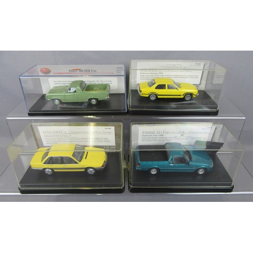 407 - TRAX 1/43 Holden/Ford models to include TR79, TR16F, TRR40B and TR14G. Mint in Near Mint Boxes. (4)