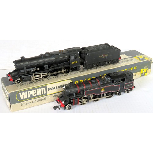 431 - WRENN / HORNBY DUBLO 2-rail Locos comprising: Wrenn W2240 Class 8F 2-8-0 Loco and Tender No. 48073 B... 