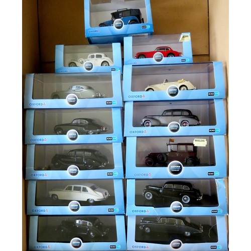 445 - OXFORD DIECAST 1/43 scale Cars comprising: 13 x assorted to include: ASL001 Armstrong Siddeley Lanca... 