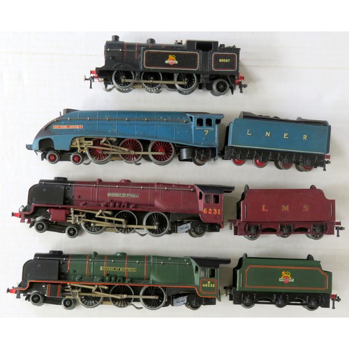 461 - HORNBY DUBLO 3-rail Locos comprising: 4-6-2 “Duchess of Montrose” Loco and Tender No. 46232 BR lined... 