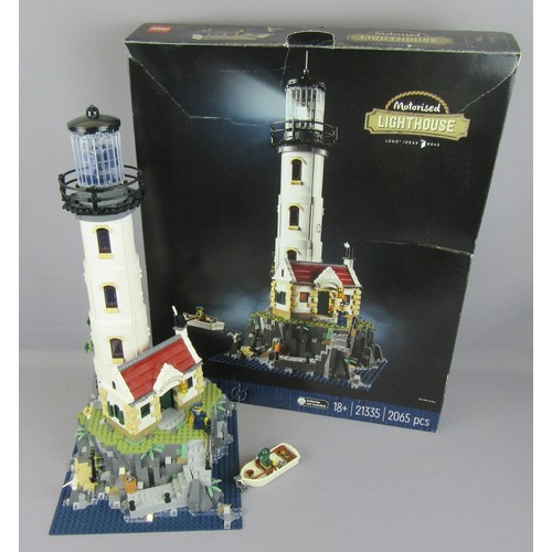 425 - LEGO IDEAS 21335 Motorised Lighthouse. Vendor states complete, but sold as unchecked, with Box & Ins... 