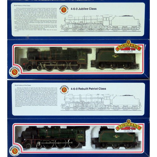 474 - BACHMANN 00 gauge BR Steam Locos comprising: 31-153 Jubilee Class 4-6-0 “Bahamas” Loco and Tender No... 