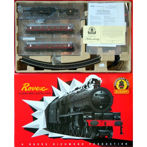 486 - HORNBY 00 gauge R1251M “Celebrating 100 Years of Hornby” Train Set containing: Princess Royal Class ... 