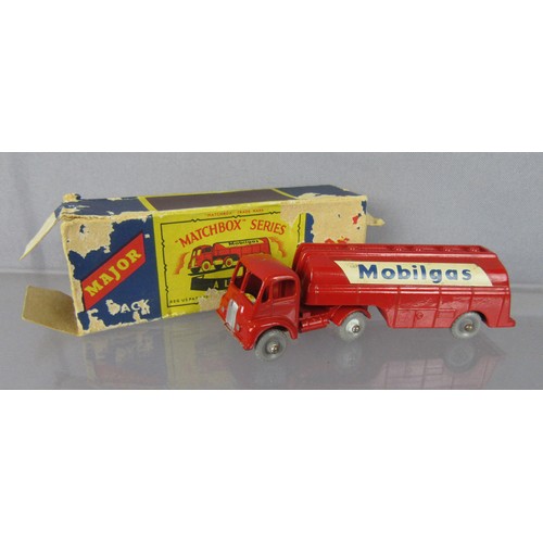 494 - MATCHBOX 1-75 Series G2 Car Transporter Set, missing #28 Jaguar, Good to Excellent in a Good Plus Bo... 