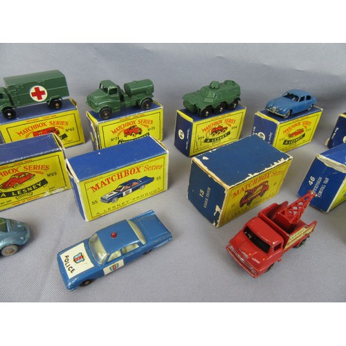 497 - MATCHBOX 1-75 Series group to include 2x No.25 Volkswagen Sedan, No46 Pickford’s Removal Lorry, No.6... 