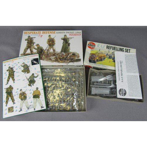 503 - DRAGON / AIRFIX / ITALERI Military Model Kits. Unchecked but Appear Complete in Sealed Bags, Near Mi... 