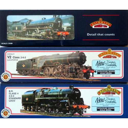 508 - BACHMANN 00 gauge BR Steam Locos comprising: 31-102 Class 4 4-6-0 Loco and BR1B Tender No. 75073 BR ... 