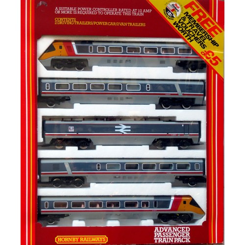 517 - HORNBY 00 gauge R794 Advanced Passenger Train Pack (APT) containing: 2 x Driving Trailers, Power Car... 