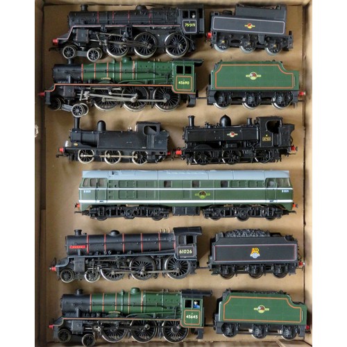 547 - MAINLINE / KIT-BUILT / BACHMANN / TRIANG 00 gauge BR Locos comprising: 3 x 4-6-0 Locos and Tenders, ... 