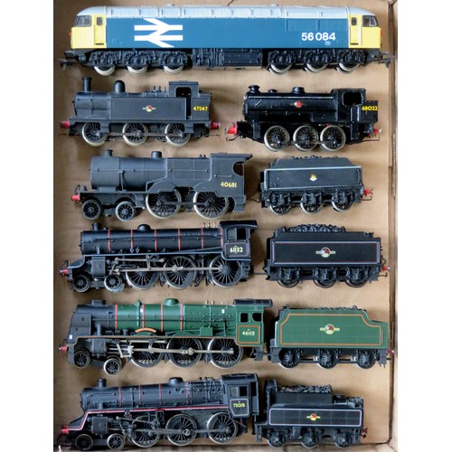 548 - AIRFIX / BACHMANN / MAINLINE 00 gauge BR Locos comprising: 2-x 0-6-0 Tank Locos, 4 x 4-6-0 Locos and... 