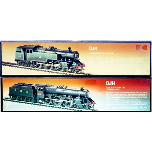 553 - DJH 00 gauge 2 x Etched Brass / Whitemetal Loco Kits comprising: K75 LMS/BR Stanier 4-6-0 “The Black... 