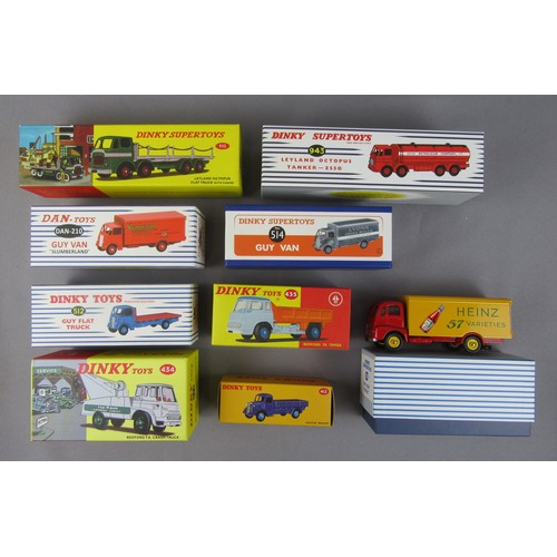 582 - ATLAS DINKY / DAN TOYS Commercials to include 935 Leyland Octopus Chain Lorry, 920 Guy Van ‘Heinz 57... 