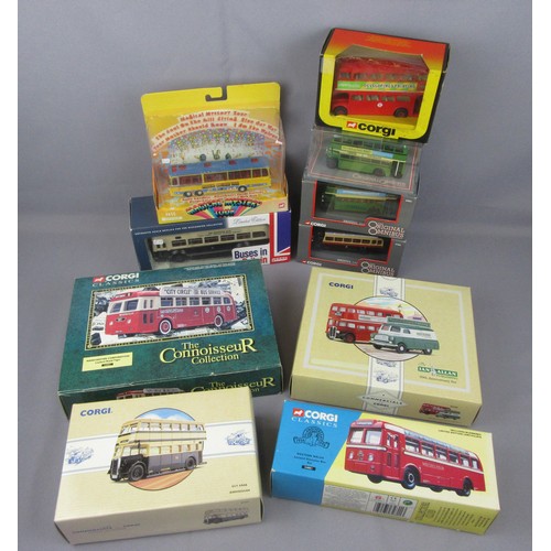 590 - CORGI BUSES & COACHES to include cc25801 Weymann Bus, 97201 Guy Arab and others. Mint in Excellent B... 