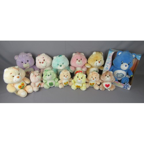 595 - CARE BEARS to include boxed Sing-a-Long Grumpy Bear, Talking Share Bear (missing battery cover), 6x ... 