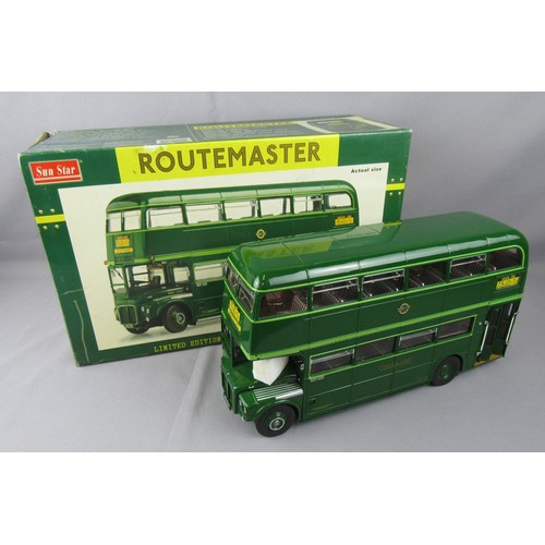 71 - SUNSTAR 1/24 Routemaster Double Decker Bus 2904 “The Original Green Line”. Mint in a Good Plus Box.