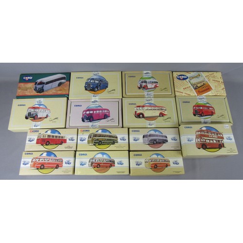 76 - CORGI CLASSICS AEC Regal / Burlingham Seagull and others group of Coaches. Mint in Excellent Boxes. ... 