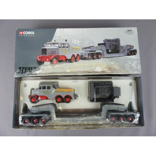 90 - CORGI HEAVY HAULAGE to include 17602, 17603, 17702 and 31007. Near Mint to Mint in Poor (damp damage... 