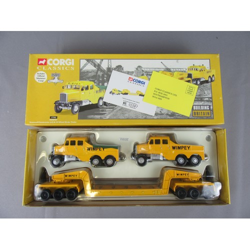 90 - CORGI HEAVY HAULAGE to include 17602, 17603, 17702 and 31007. Near Mint to Mint in Poor (damp damage... 