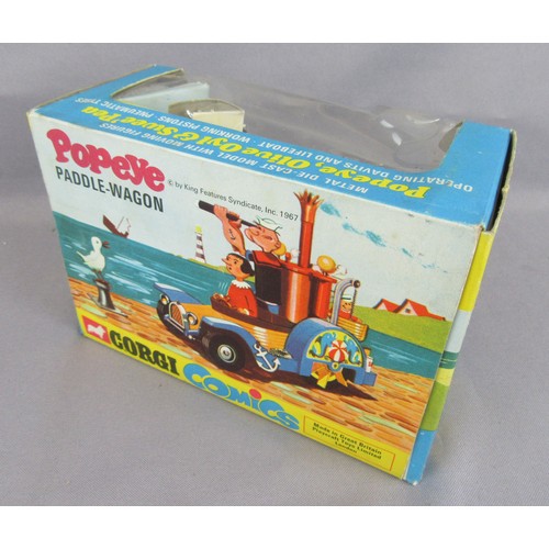 210 - CORGI TOYS 802 Popeye Paddle Wagon. Near Mint Plus in Excellent Box.