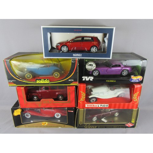 213 - 1:18 DIECAST to include Norev Golf GTi, Hot Wheels TVR Speed 12, Maisto, Guiloy Solido and others. E... 