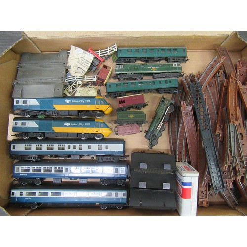 226 - HORNBY 00 / TRIANG TT gauge comprising:  R697 LMS Express Passenger Set containing 4-6-2 Loco and Te... 