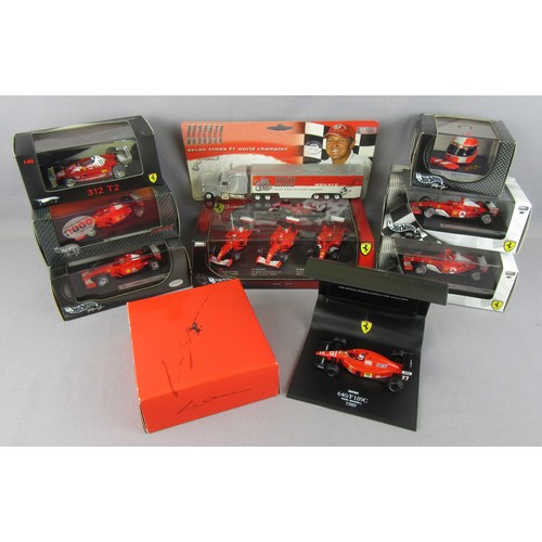 243 - HOT WHEELS 1:43 Ferrari Formula 1 models to include 5x M.Schumacher models, N.Mansell 1989 640/F189c... 