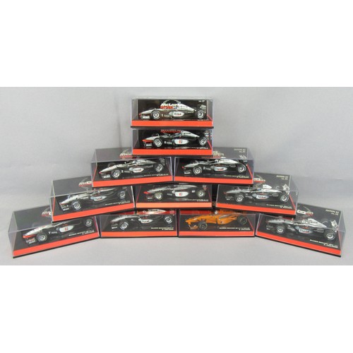 245 - MINICHAMPS (Pauls Model Art) 1:43 McLaren Mercedes Collection, D.Coulthard & M.Hakkinen. Mint in Nea... 