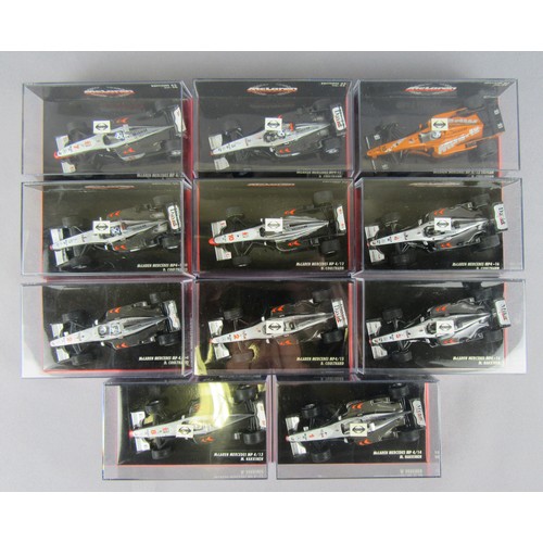 245 - MINICHAMPS (Pauls Model Art) 1:43 McLaren Mercedes Collection, D.Coulthard & M.Hakkinen. Mint in Nea... 