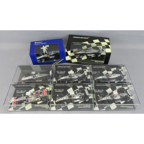 246 - MINICHAMPS (Pauls Model Art) 1:43 McLaren Mercedes Collection, to include D.Coulthard & J.P.Montoya,... 