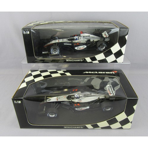 250 - MINICHAMPS (Pauls Model Art) 1:18 McLaren Mercedes, D.Coulthard, MP4-19 (530041805) and MP4-18 Test ... 