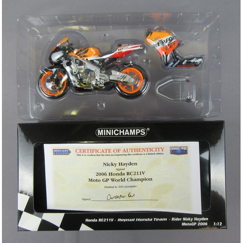MINICHAMPS (Pauls Model Art) 1:12 2006 Honda RC211V, Nicky Hayden