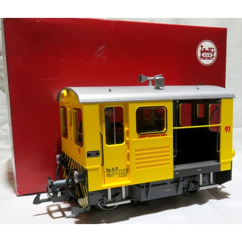 410 - LGB G Scale 22412 (On Board DCC Decoder and Sound with Multi-Sound and Light Options) RhB Tractor Tm... 