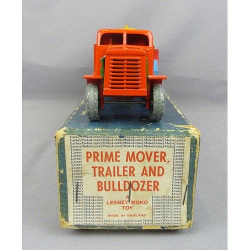 428 - Matchbox Early Moko Lesney Toys large scale British Road Service Prime Mover & Low Loader Trailer wi... 