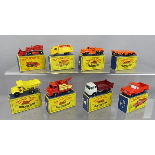 439 - MATCHBOX 1-75 REGULAR WHEELS to include 58b Drott Excavator, 37b Coca-Cola Lorry, 15b Super Atlantic... 