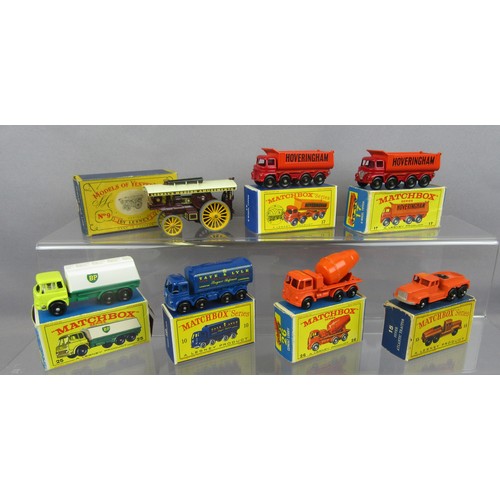 440 - MATCHBOX 1-75 REGULAR WHEELS to include 10c Foden Sugar Container Truck, 15b Super Atlantic Tractor ... 